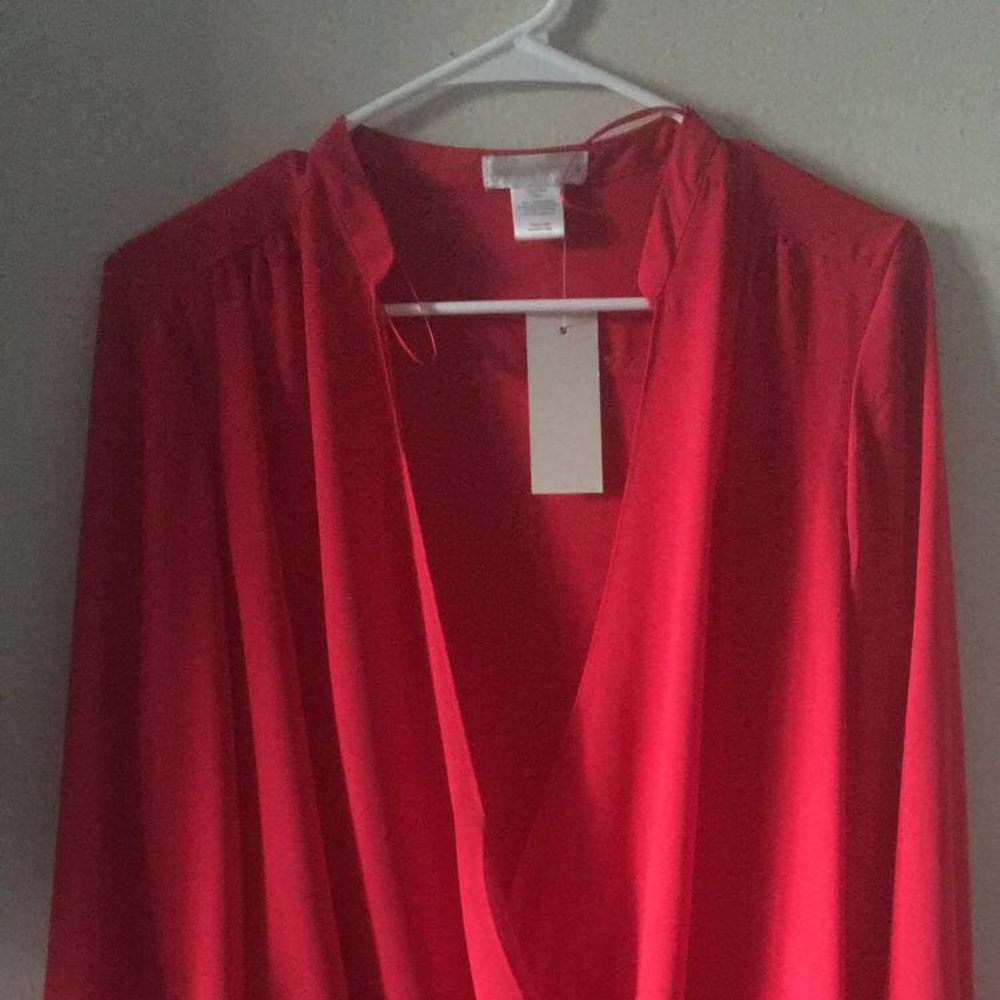 Red blouse